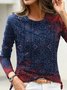 Ethnic Boho Crew Neck T-Shirt