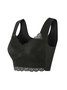 Women's Gathering Side Breasts Seamless Bras