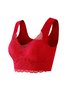 Women's Gathering Side Breasts Seamless Bras