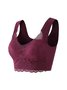 Women's Gathering Side Breasts Seamless Bras