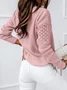 Plain Casual Crew Neck Sweater