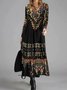 Crew Neck Ethnic Regular Fit Dress