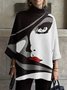 Half Turtleneck  Figure Abstract Two-Piece Set