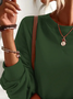 Plain Pullover basic sweatshirt