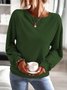 Plain Pullover basic sweatshirt