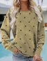 Star Loose Crew Neck Sweatshirt
