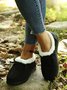 Corduroy Upper Plush Casual Flats