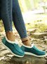 Corduroy Upper Plush Casual Flats