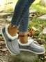 Corduroy Upper Plush Casual Flats