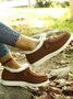 Corduroy Upper Plush Casual Flats
