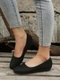 Black Simple Commuter Flats