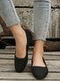 Black Simple Commuter Flats