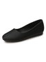 Black Simple Commuter Flats