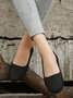 Black Simple Commuter Flats