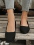 Black Simple Commuter Flats