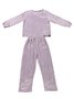Flannel Thermal Pajamas Long Sleeve Pants Homewear Set Plus Size