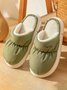 Couple Down Waterproof Plus Velvet Home Slippers