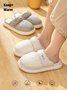 Couple Down Waterproof Plus Velvet Home Slippers