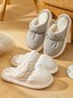 Couple Down Waterproof Plus Velvet Home Slippers