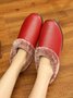 Simple Casual Warm Plush Ankle Boots