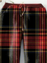 Women's Classical Christmas Plaid Fleece Warm Casual Pants