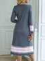 Crew Neck Striped Two-Piece Set