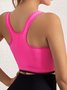 Shockproof Push Up Quick Dry Front Zip Sports Bra Plus Size