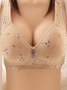Breathable Back Buckle Thin No Wire Bra Plus Size