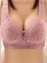 Breathable Back Buckle Thin No Wire Bra Plus Size