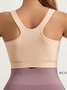 Shockproof Push Up Quick Dry Front Zip Sports Bra Plus Size