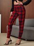 Women's Classic Plaid Regular Fit Casual Christmas Leggings