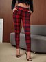 Women's Classic Plaid Regular Fit Casual Christmas Leggings