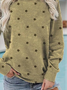 Star Loose Crew Neck Sweatshirt