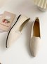 Women's Comfortable Suede Pump Flat Heel Flat Shoes