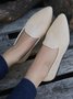 Women's Comfortable Suede Pump Flat Heel Flat Shoes