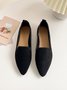 Women's Comfortable Suede Pump Flat Heel Flat Shoes