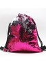 Festive Party Sequin Drawstring Backpack Organizer