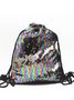 Festive Party Sequin Drawstring Backpack Organizer