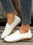 Vintage Casual Anti-Suede Panel Flats