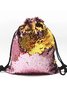 Festive Party Sequin Drawstring Backpack Organizer