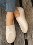 Vintage Casual Anti-Suede Panel Flats