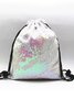 Festive Party Sequin Drawstring Backpack Organizer