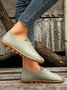 Vintage Casual Anti-Suede Panel Flats