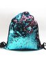 Festive Party Sequin Drawstring Backpack Organizer