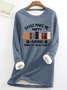 Women's Crew Neck Dog Simple Spring/Fall Long Sleeve Sweatshirt