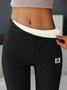 Women's - Basics Fleece Lined High Waist Skinny Soft Clouds Leggings