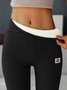 Casual Fleece Lined Leggings Leggings High Waist Athletic Leggings Tummy Control Stretch Workout Yoga Leggings