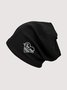 Love And Peace Letter Pattern Woolen Beanie Autumn Winter Warm Casual Vintage Accessories