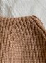 Casual Two Tone Twist Pattern Knit Beanies Everyday Outdoor Accessories
