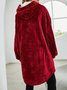 Thermal Flannel Hooded Nightgown Lazy Pullover TV Blanket